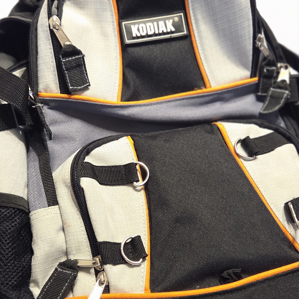 Kodiak Black and Gray Backpack